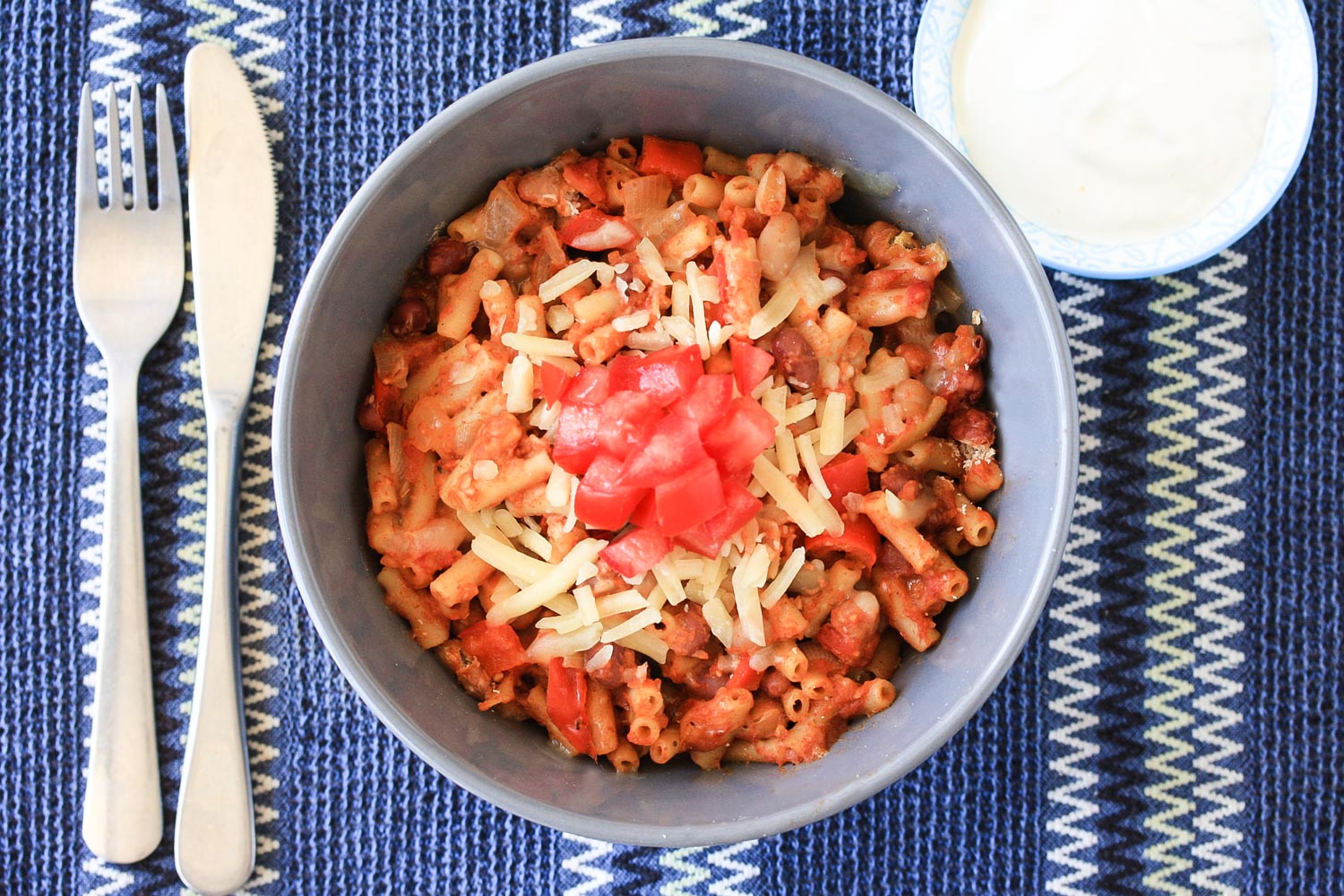 Mexican chilli mac and cheese